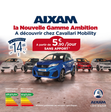 Nouvelle gamme Ambition Aixam dès 5,90€/jour, sans apport*